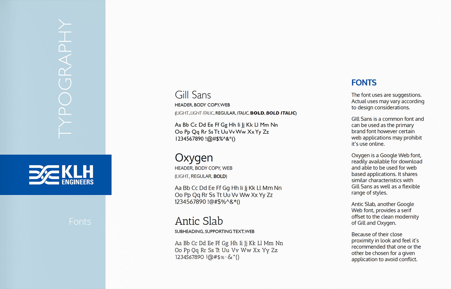 Typography - KLH Engineers Brand Guidelines