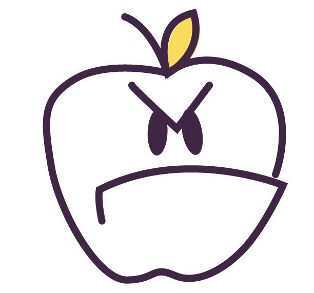angry apple