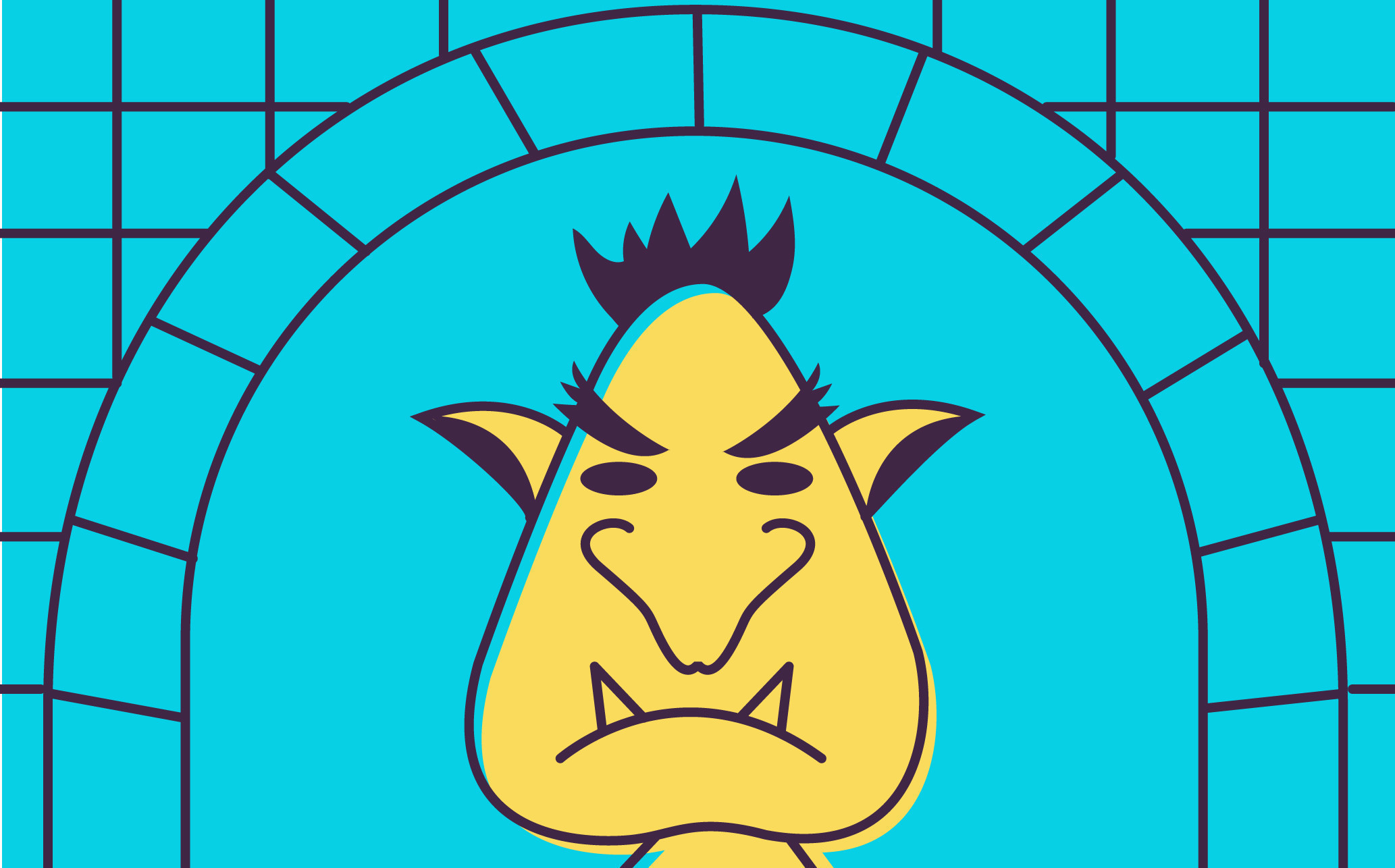 angry troll under the bridge