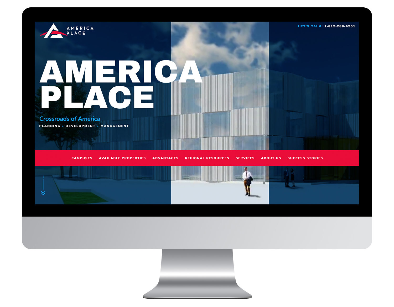 America Place homepage view